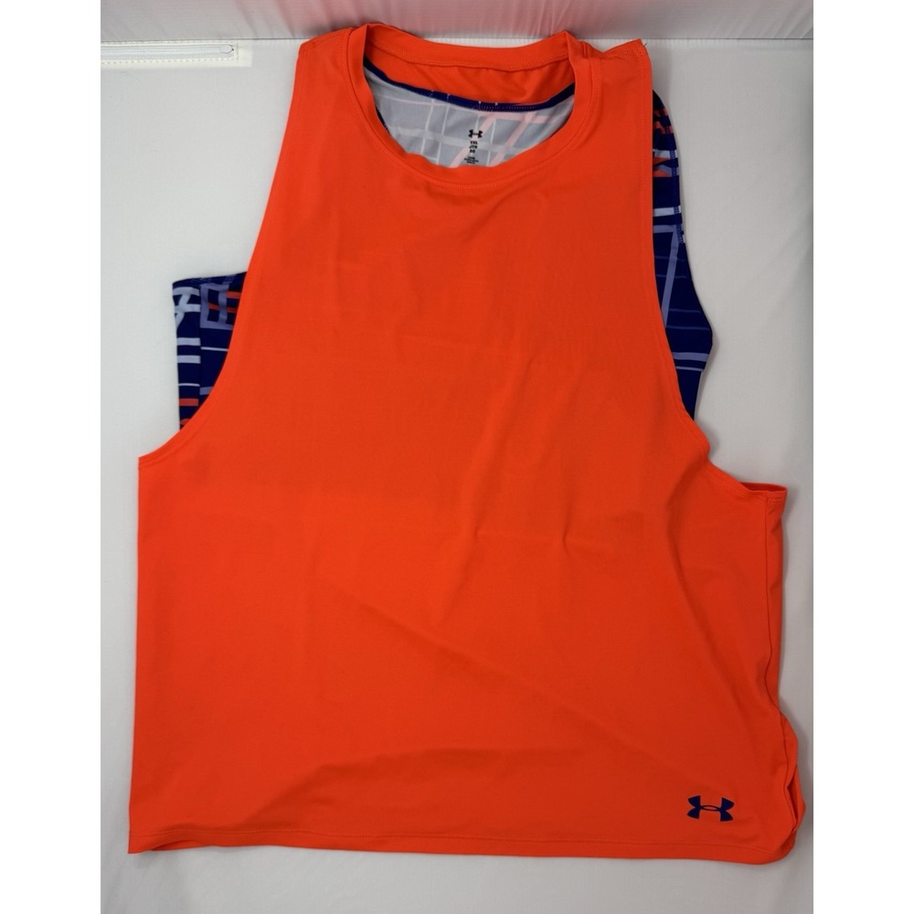 Under Armour Heat‎ Gear Loose Sleeveless Tank Top W Cropped Undershirt YXL